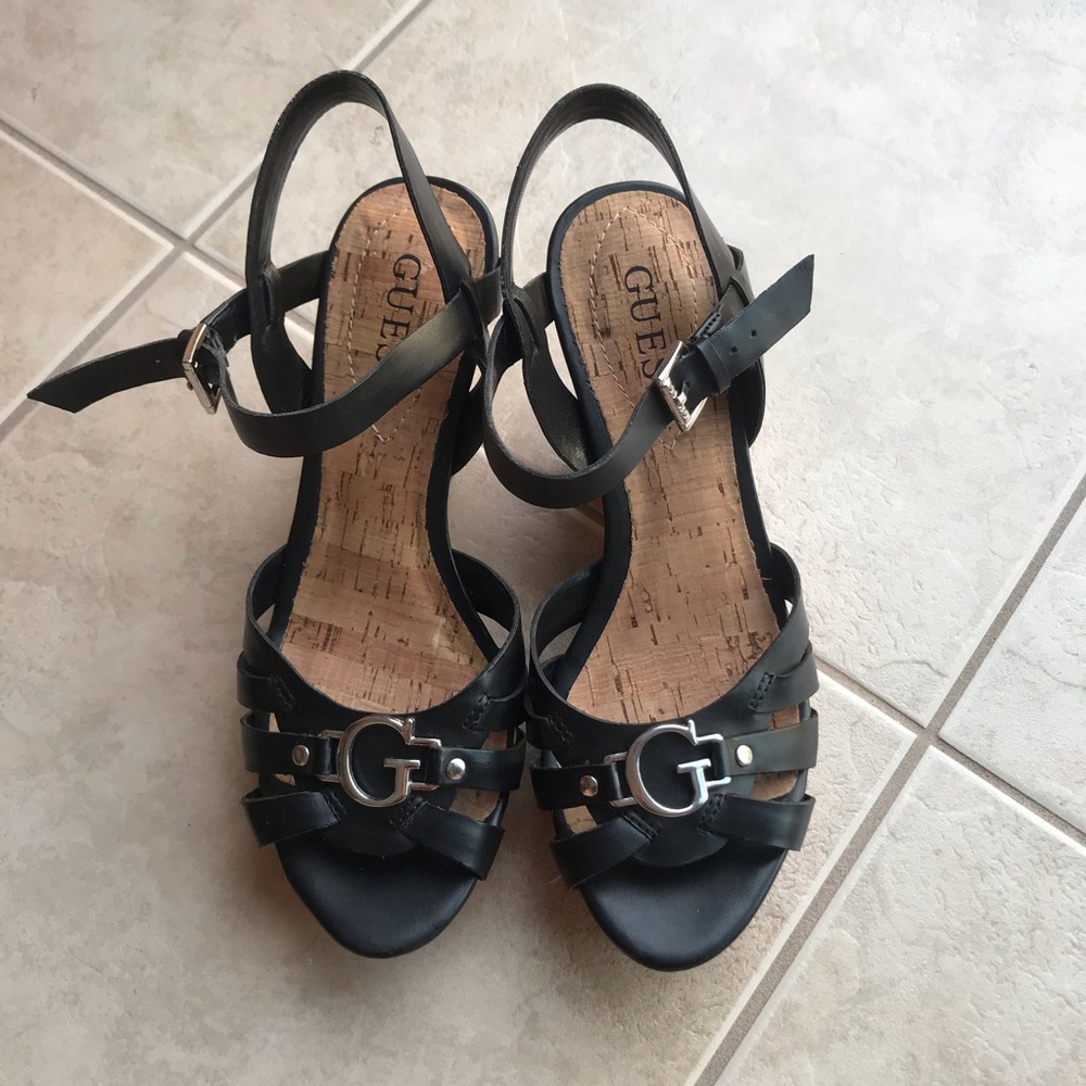 Guess wedge sandals size 6 US
